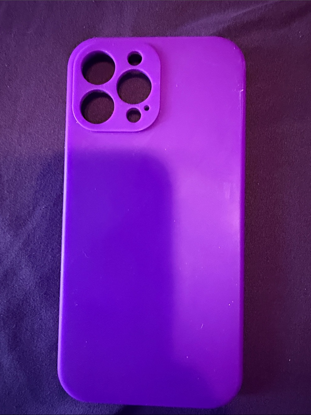 Purple Silicone Protective Phone Case - Soft-Touch Finish